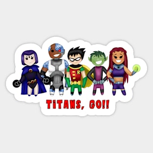 Titans Go! Chibis Sticker